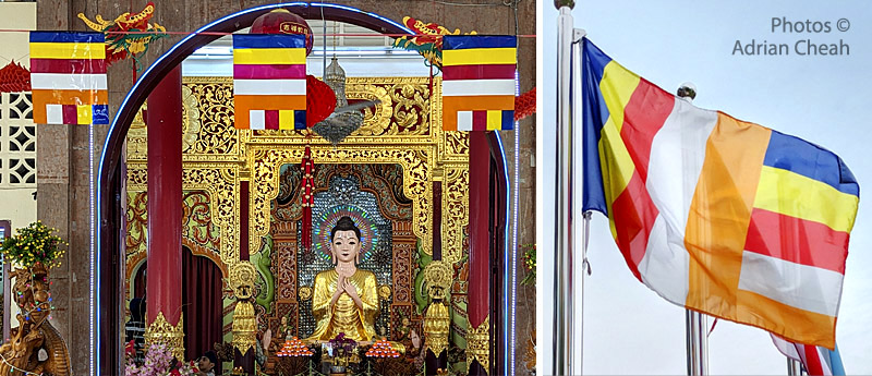 Buddhist flag © Adrian Cheah