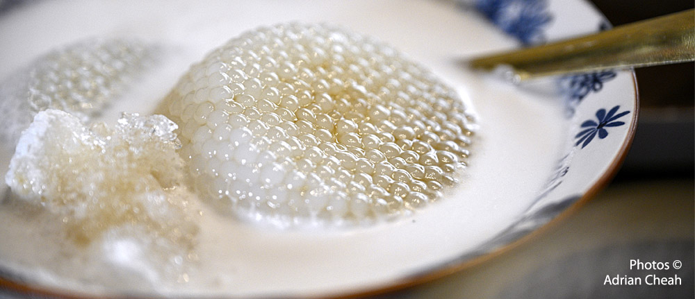Auntie Gaik Lean - sago gula melaka; photo © Adrian Cheah