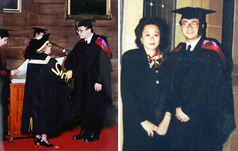 Emil's graduation in Australia