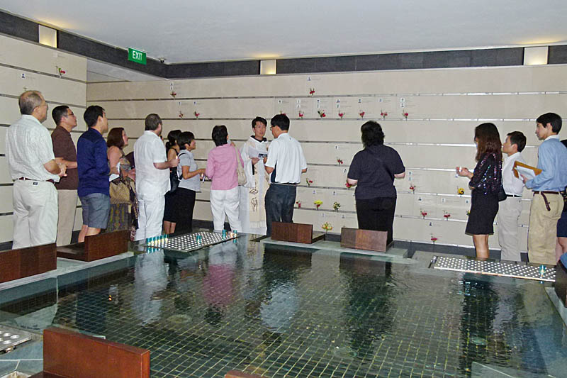A service of Remembrance for Emil in Singapore, 2010