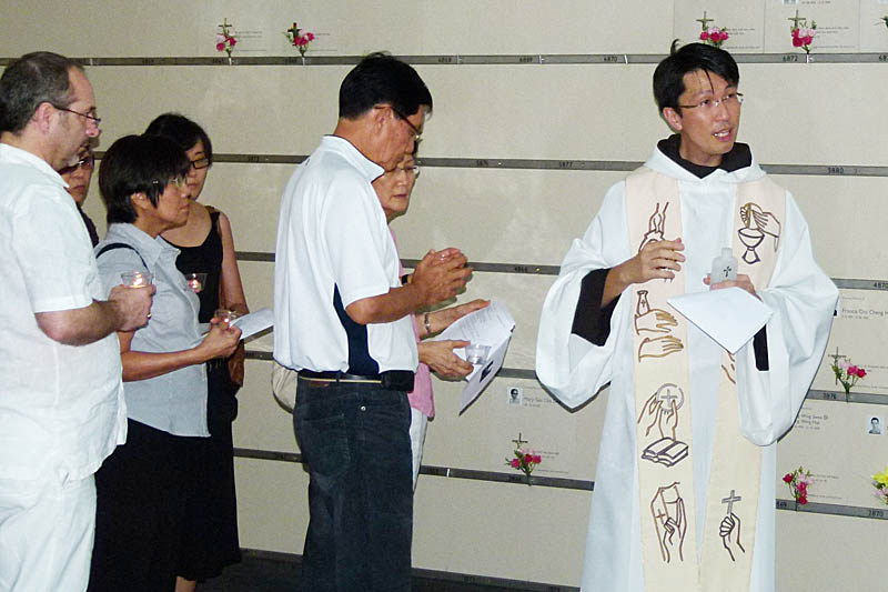 A service of Remembrance for Emil in Singapore, 2010